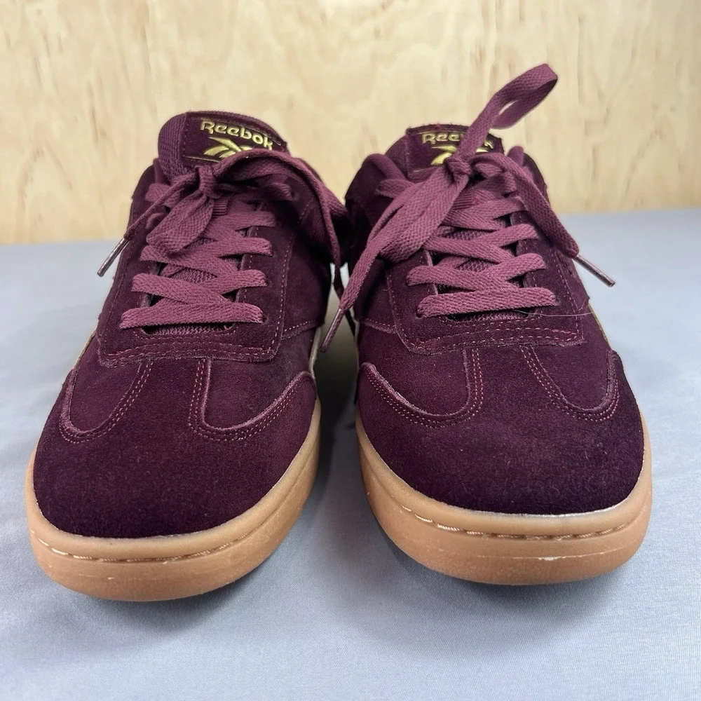 Reebok Forte Lounger Women's Size 10 Red Suede Retro Gum Sole Tennis Shoes